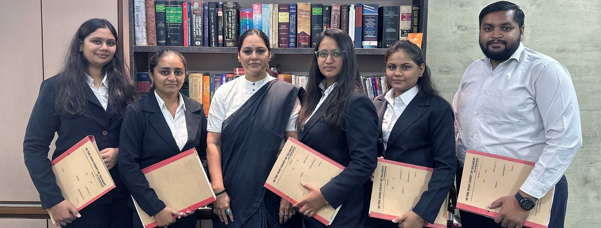 Advocate Rutika Sevak with her legal team